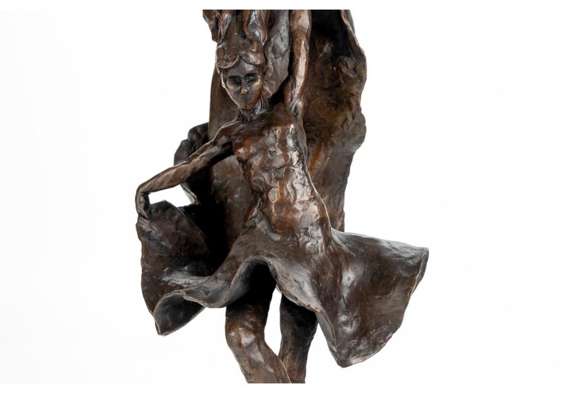 James Gabbert ( Amerikaner, geb. 1952) Bronze einer Frau, „Dusk“, signiert im Angebot 4