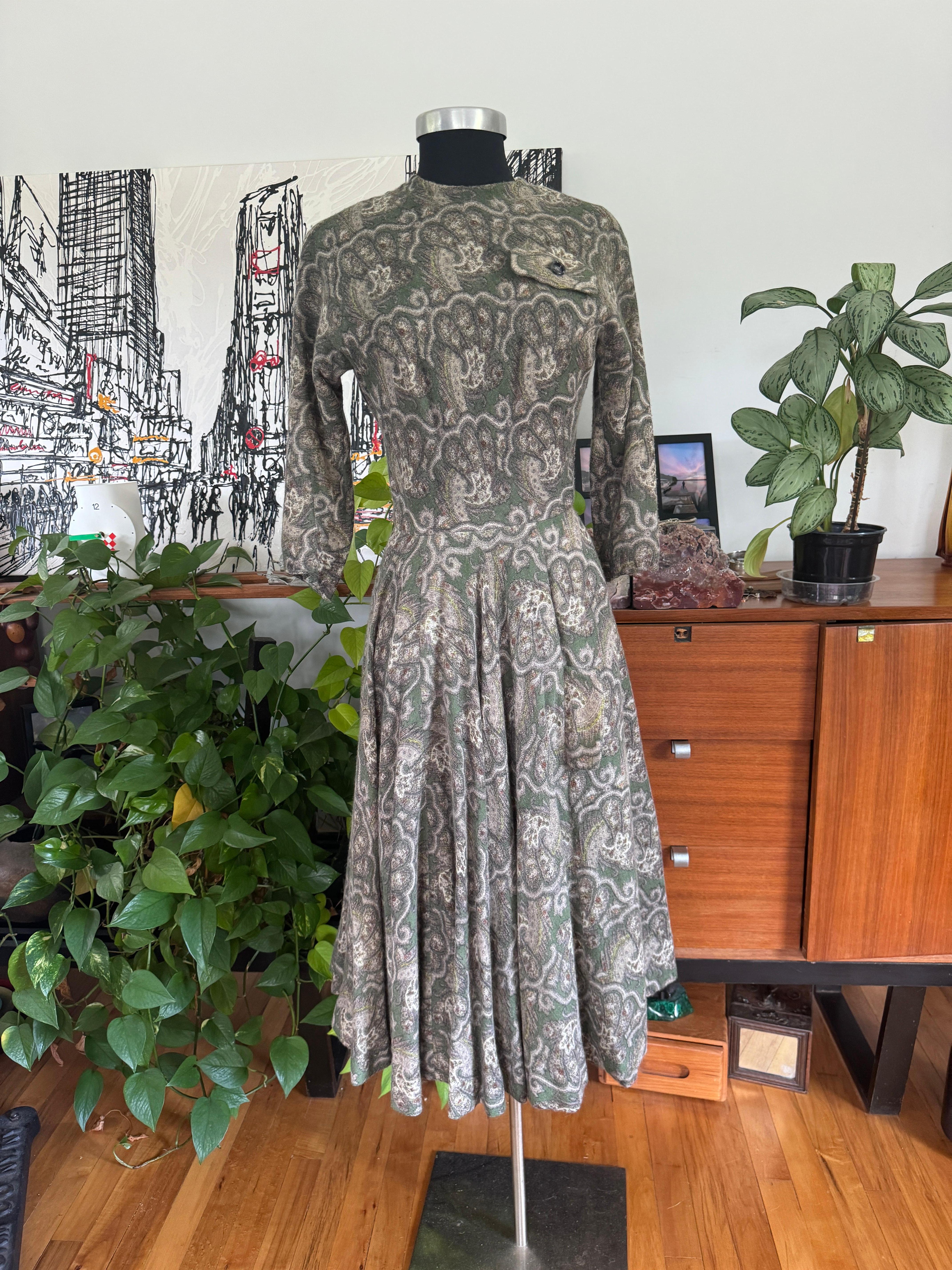James Galanos Dress Vintage 1960's Double Layered Skirt For Sale 2