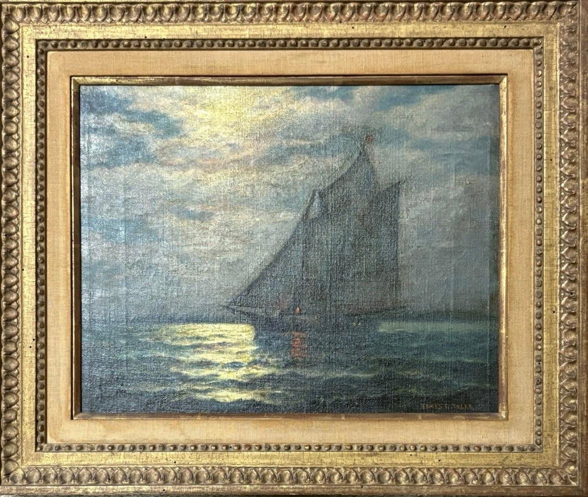 "Boot bei Nacht" – Painting von James Gale Tyler