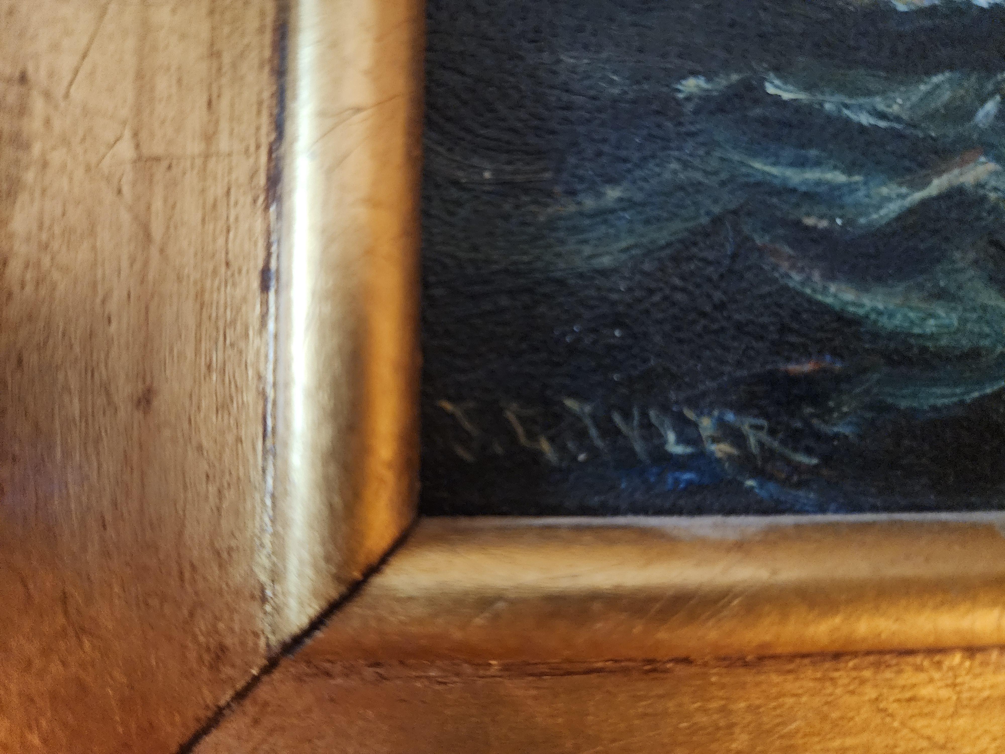 Moonlight Sailing Ship - Hudson River School Painting by James Gale Tyler