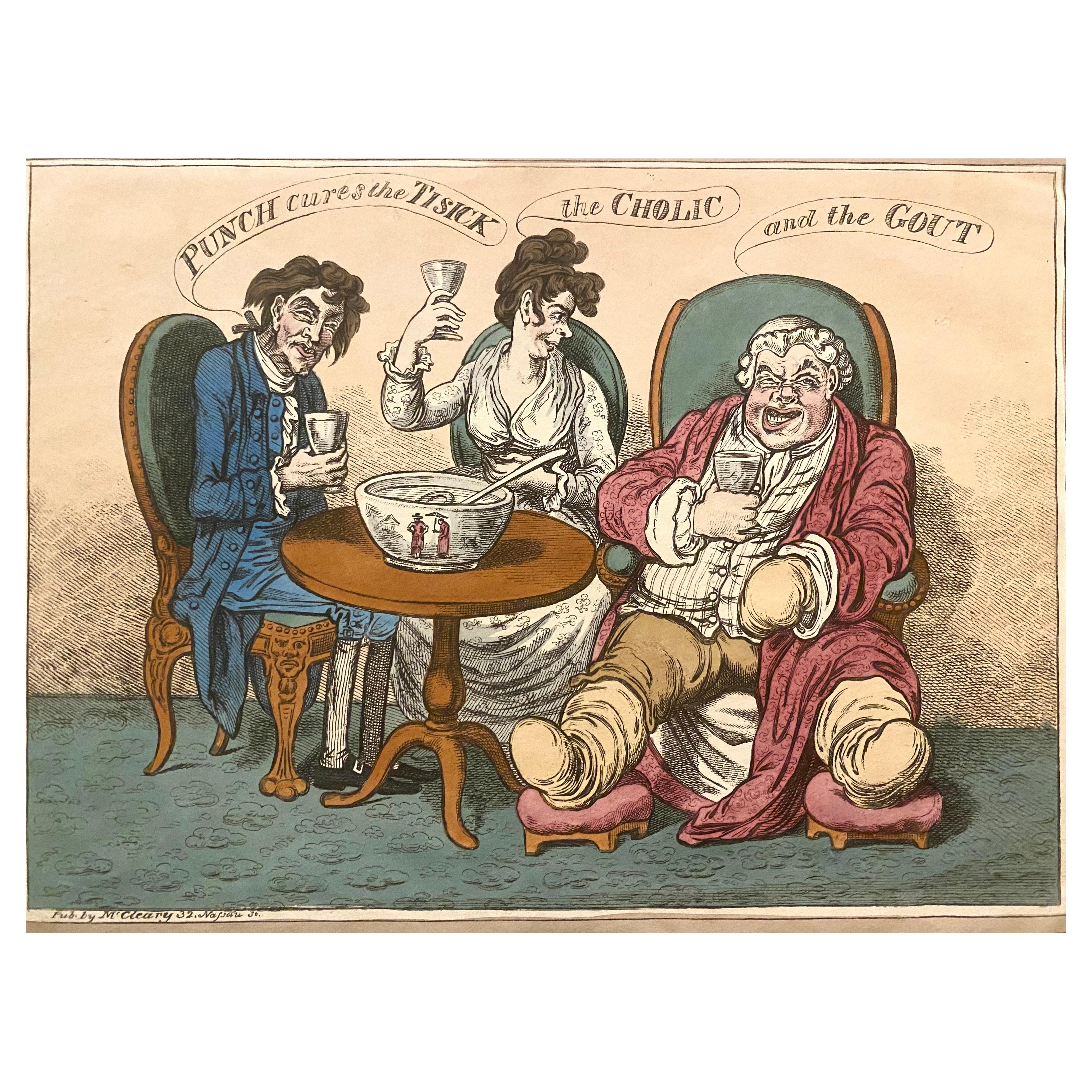 James Gillray (nach) - "Kasperle heilt die Übelkeit, die Cholera und die Gicht"
