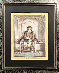 James GILLRAY - Brisk Cathartic - Hand-colored etching — Humphrey Edition 1804