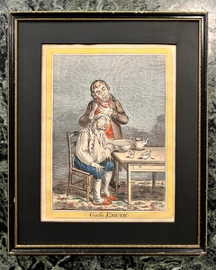 James GILLRAY – Gentle Emetic – hand-coloured etching - Humphrey edition 1804