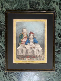 James GILLRAY - Charming-well again - Humphrey Edition 1804 hand-colored etching