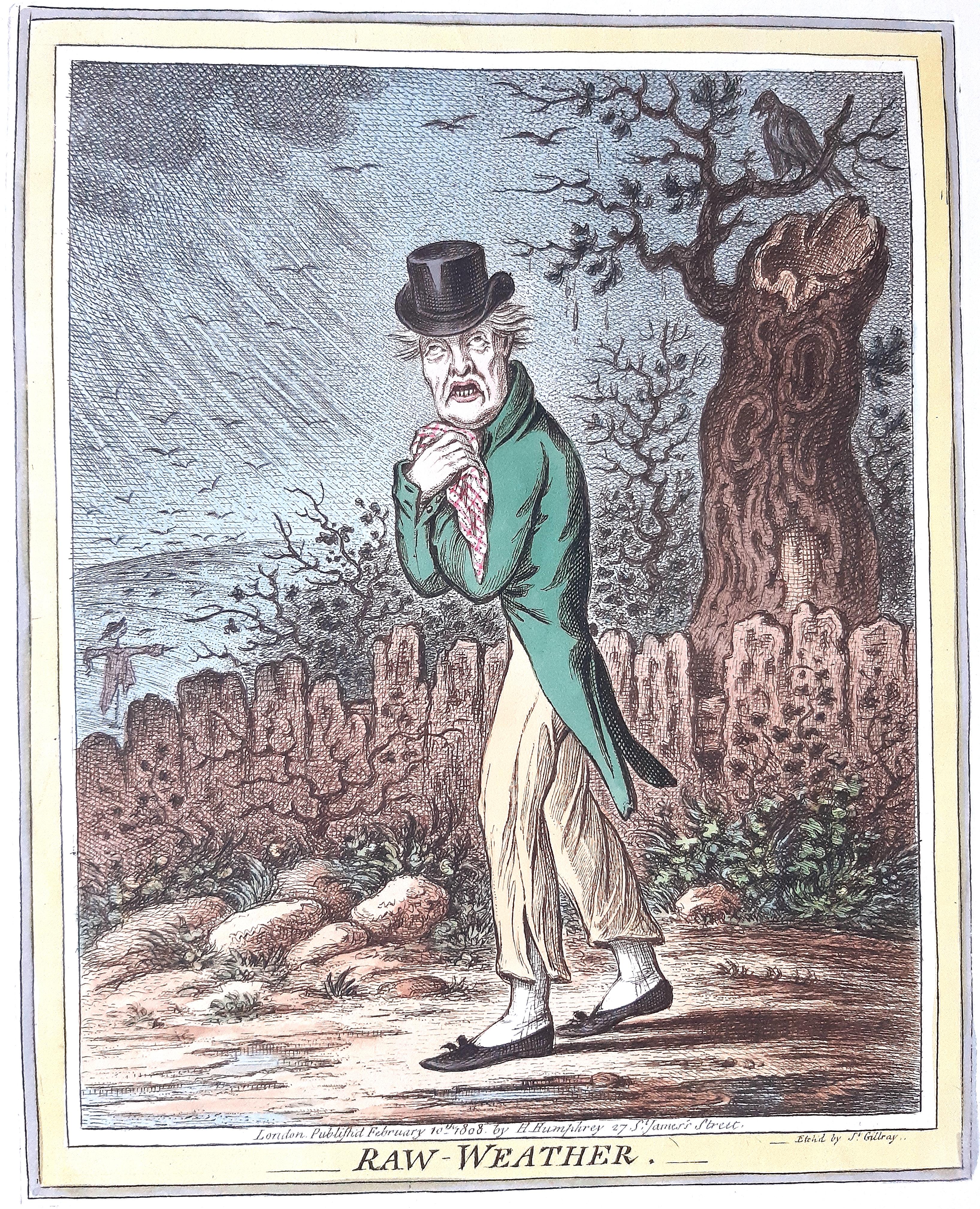 Delicious Weather - Complete Series of 5 Hand-colored Etchings - 1808 3