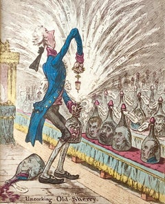 James Gillray - 'Uncorking Old Sherry' 1805