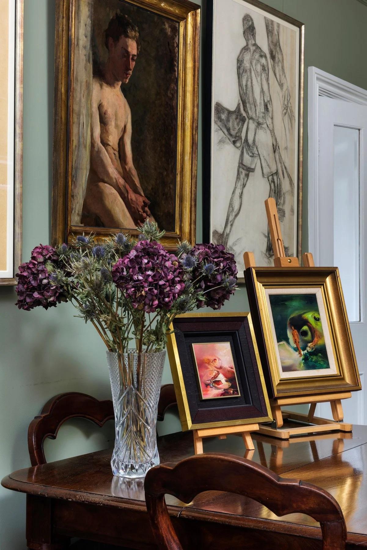 Figur in einer Psychoscape III (Nachkriegszeit), Painting, von James Gleeson