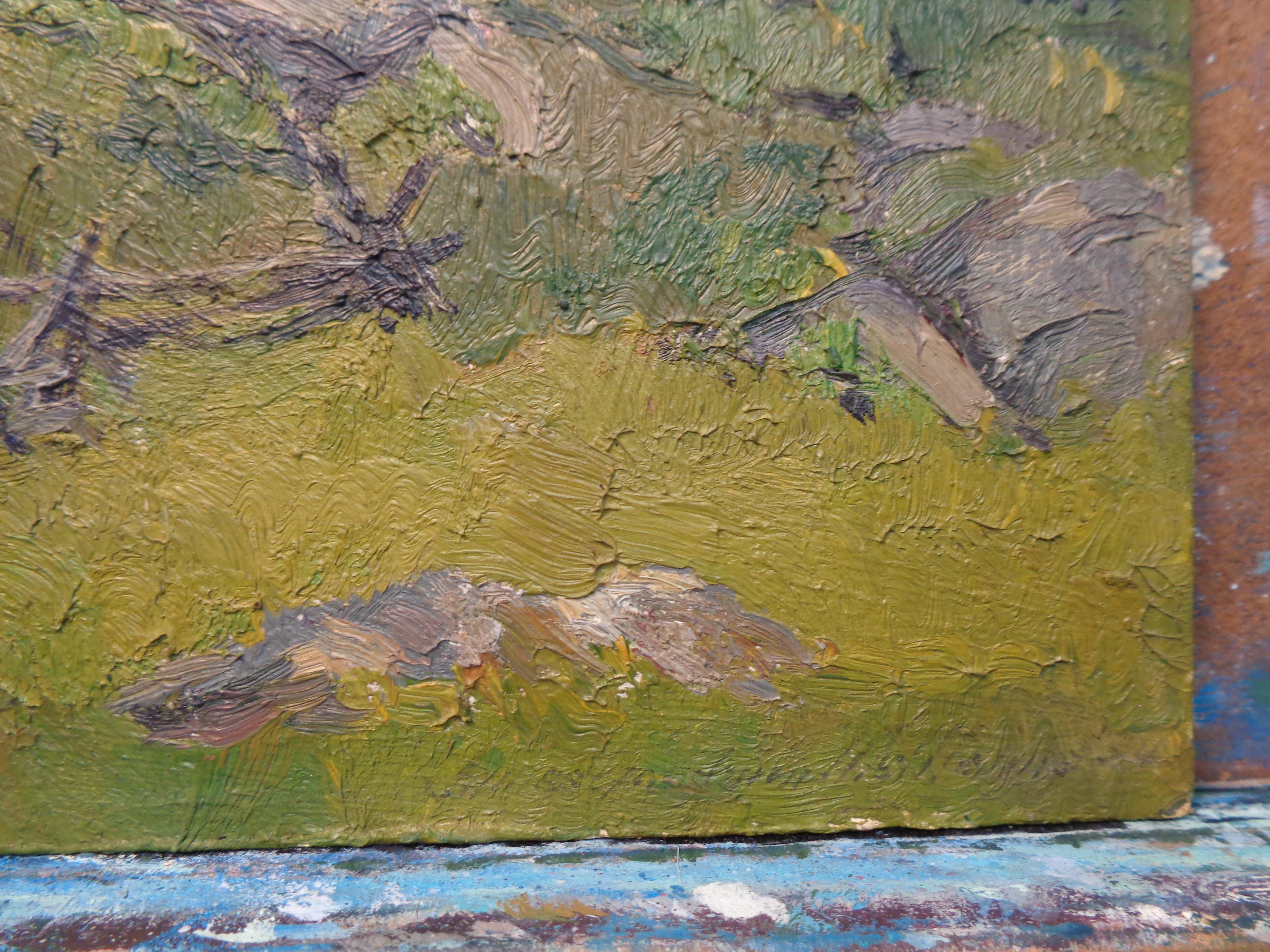  American Impressionist James Goodwin McManus CT Oil Painting Summer Landscape For Sale 4