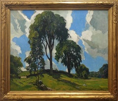 "High Noon" James Goodwin McManus, Skyscape, Connecticut Landscape, Modernist