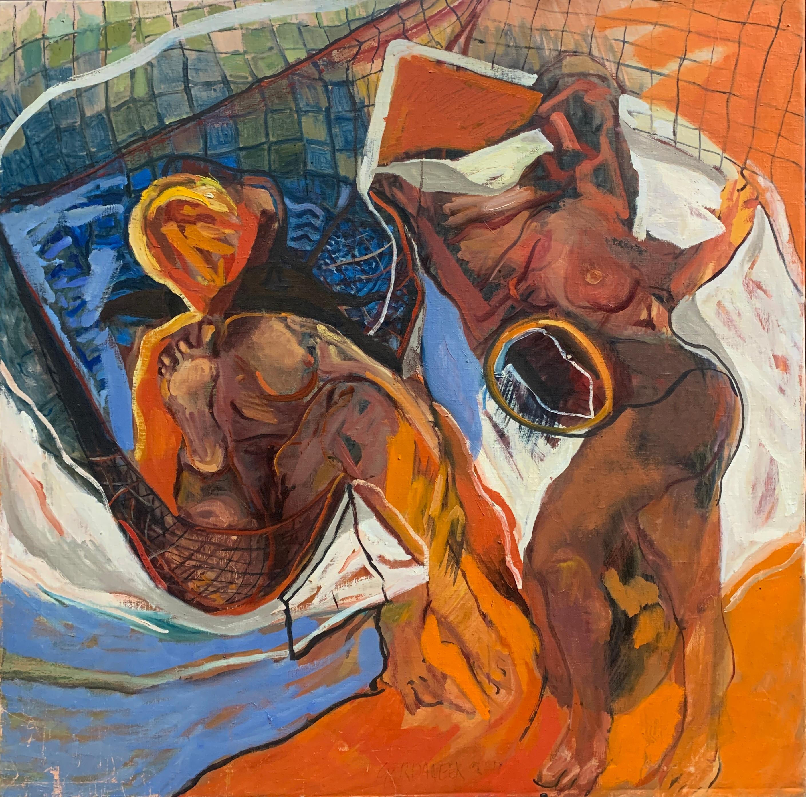 James Gordaneer Abstract Painting – Bogen Geist