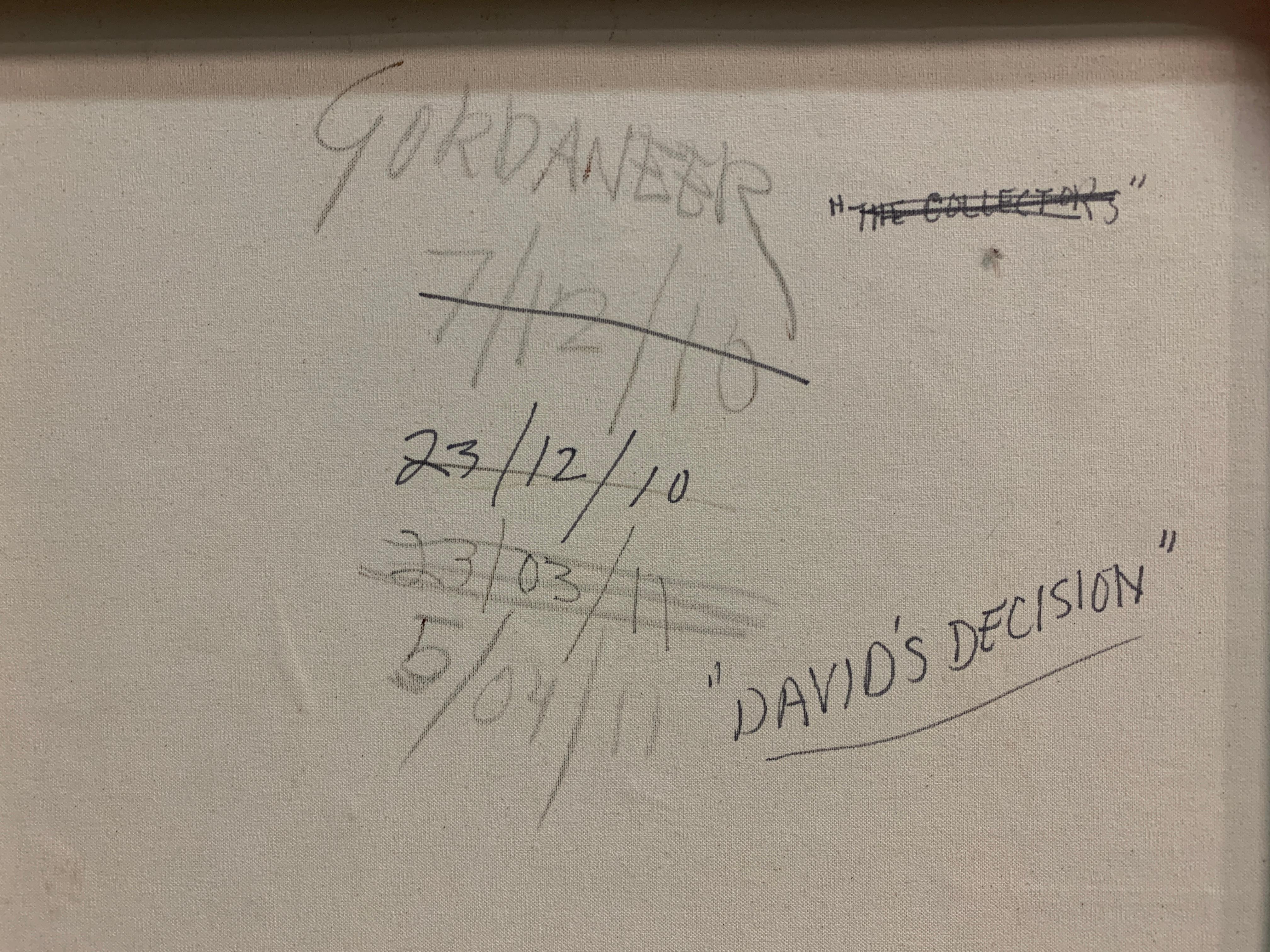 David's Decision - Painting by James Gordaneer