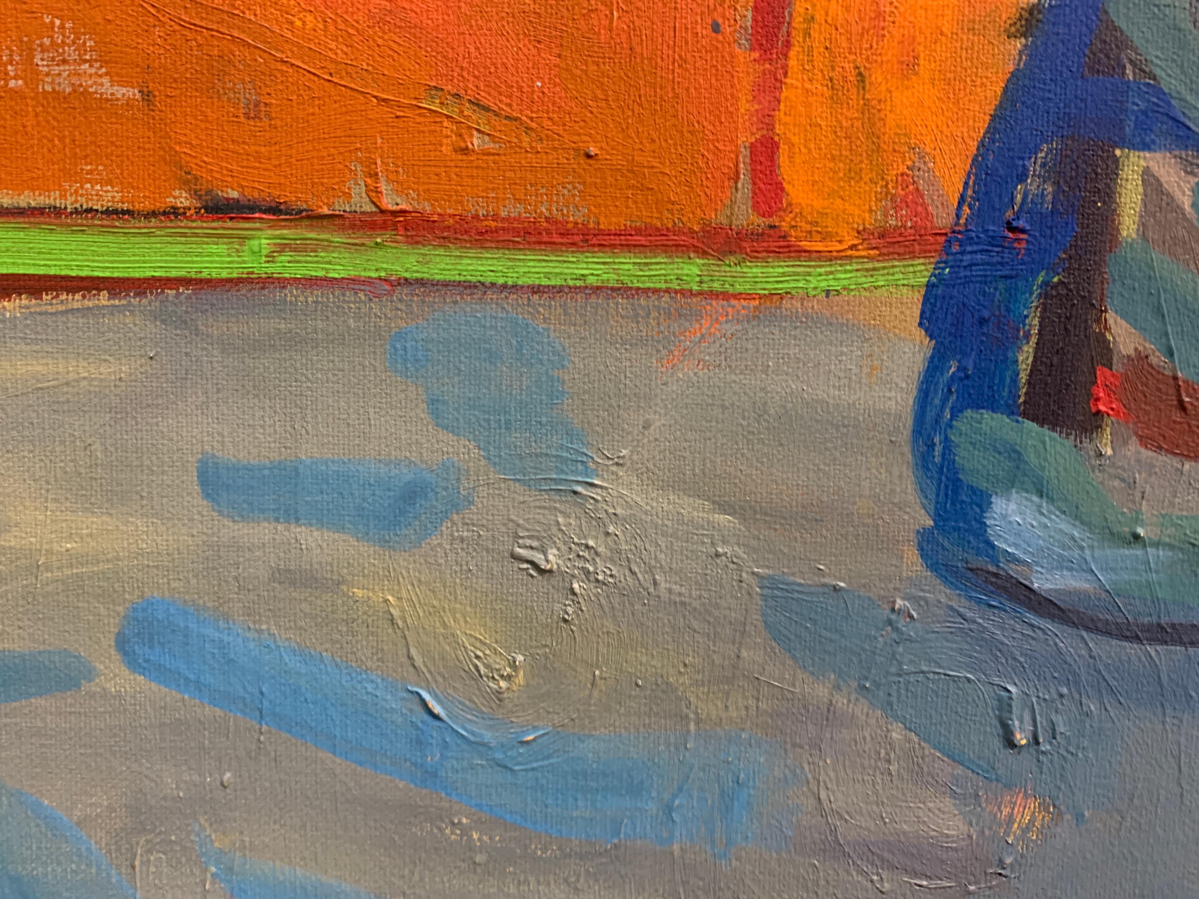 David's Decision - Abstract Painting by James Gordaneer