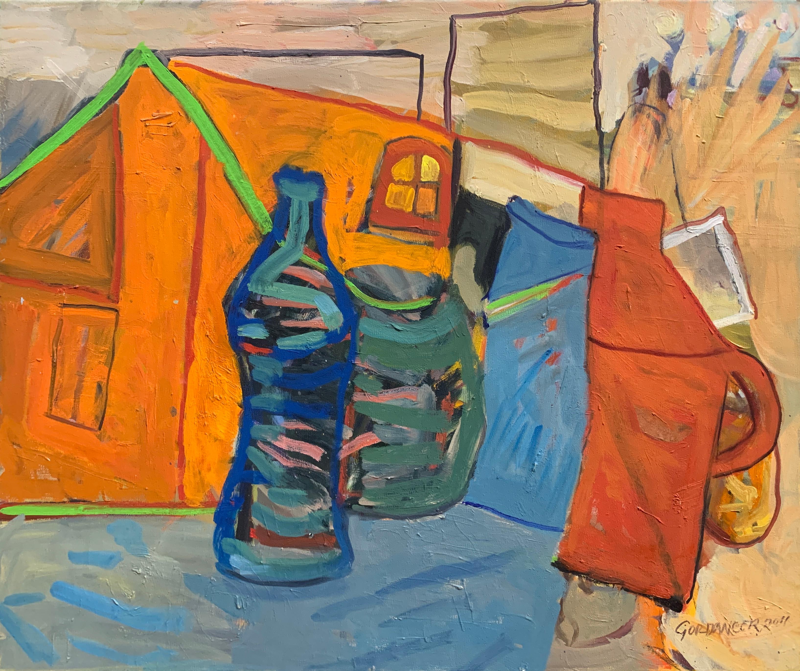James Gordaneer Abstract Painting - David's Decision