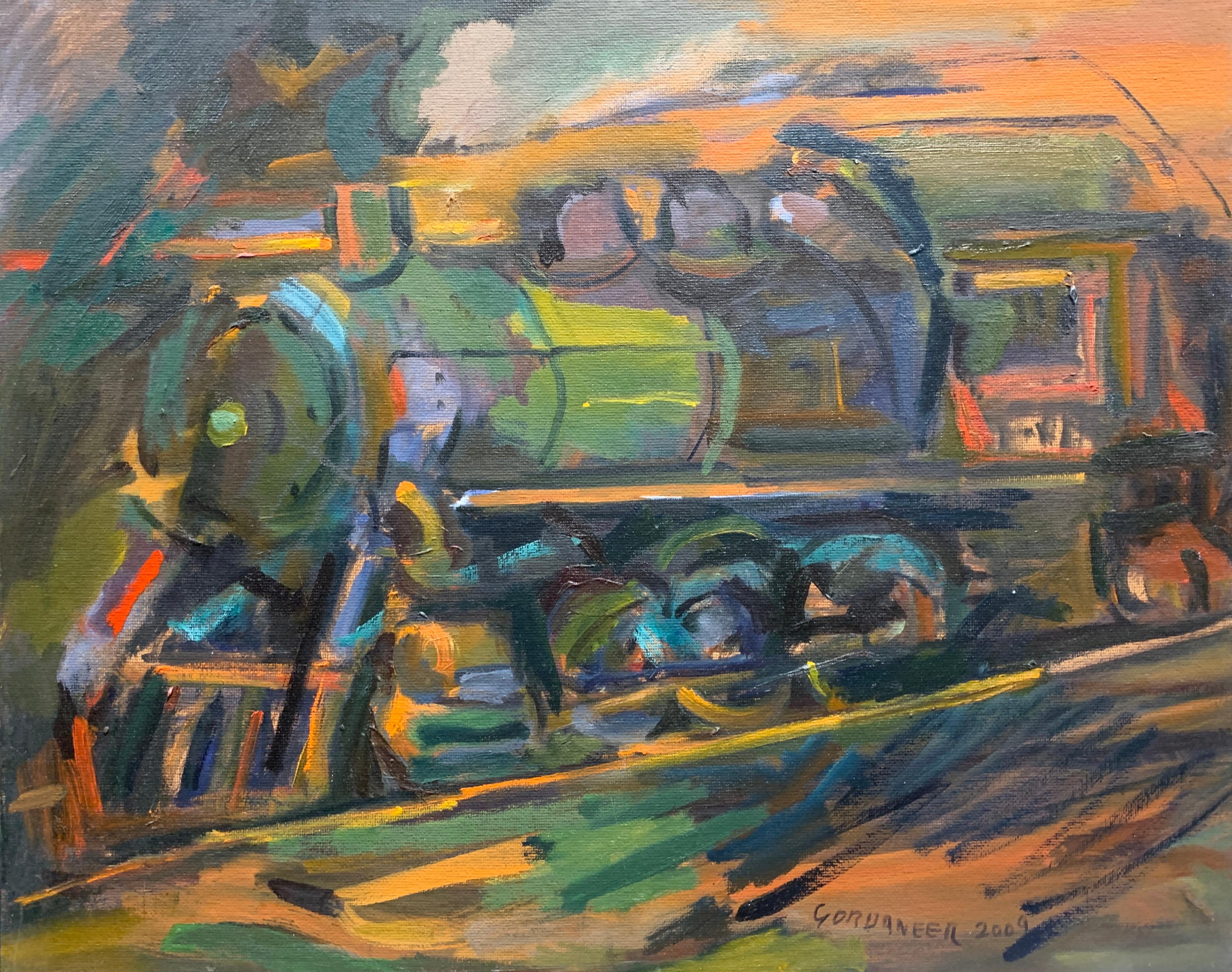 James Gordaneer Abstract Painting - Evening Run