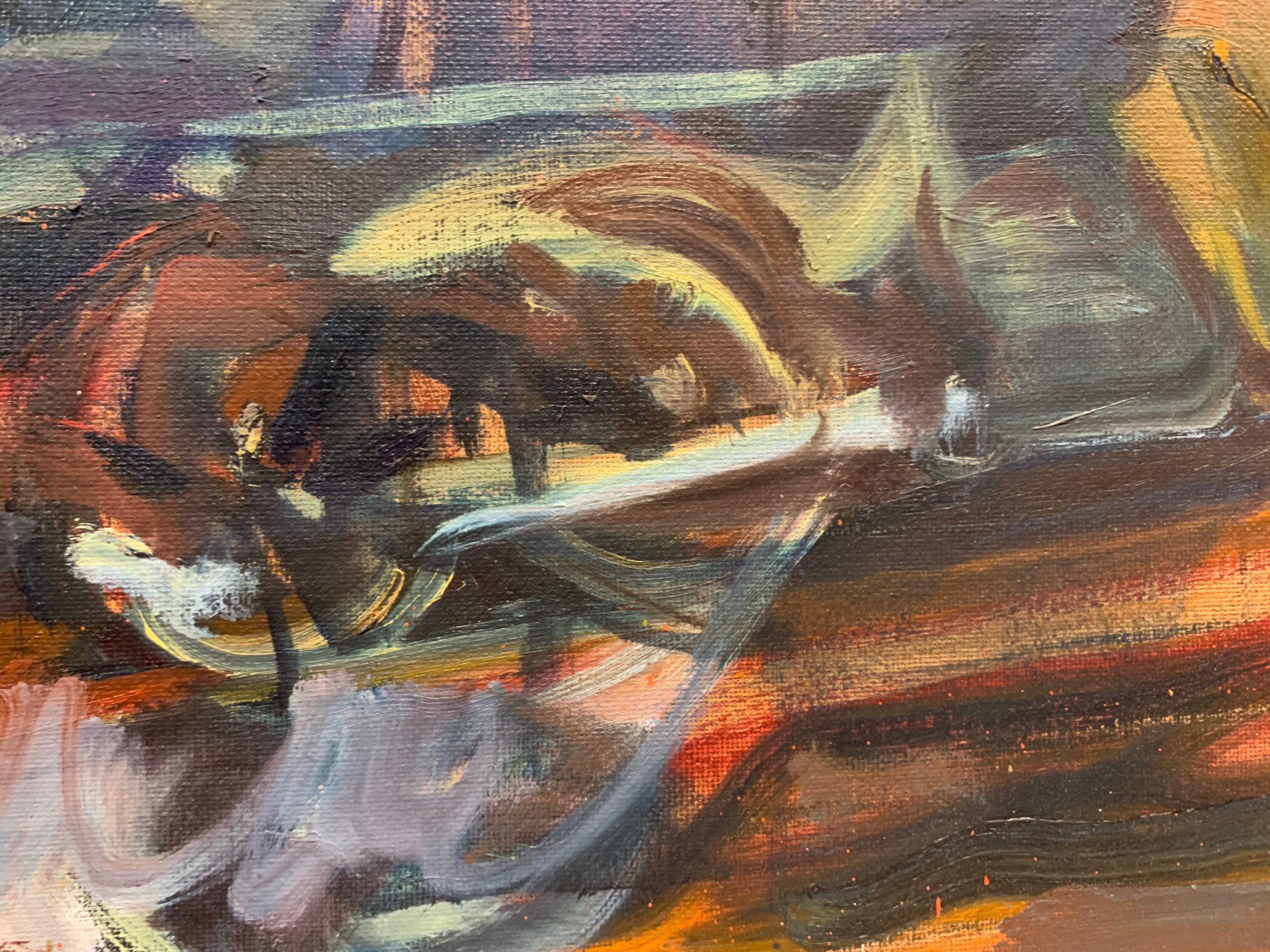 Last Run - Abstract Painting by James Gordaneer