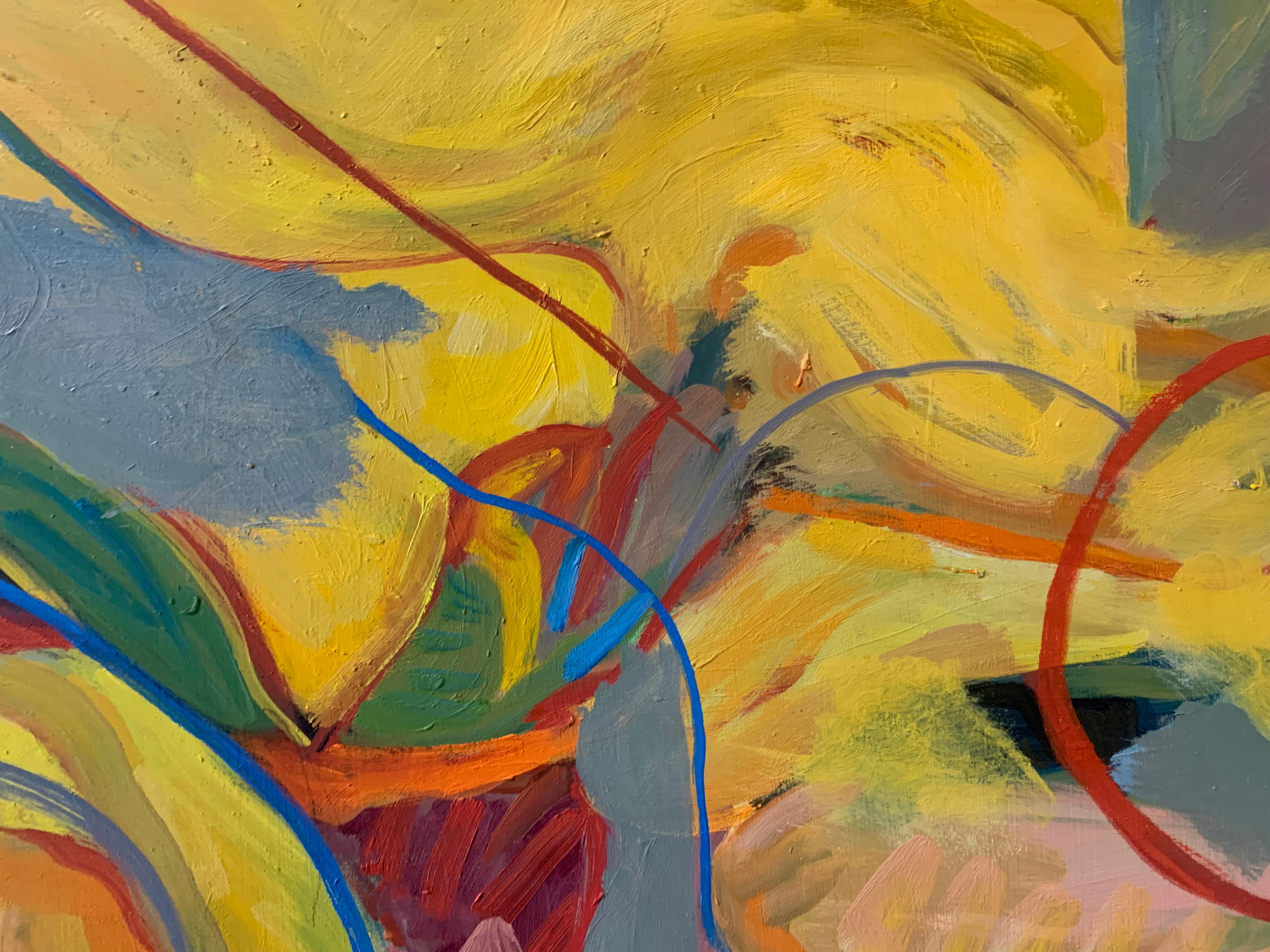 Show (Original) - Abstract Painting by James Gordaneer