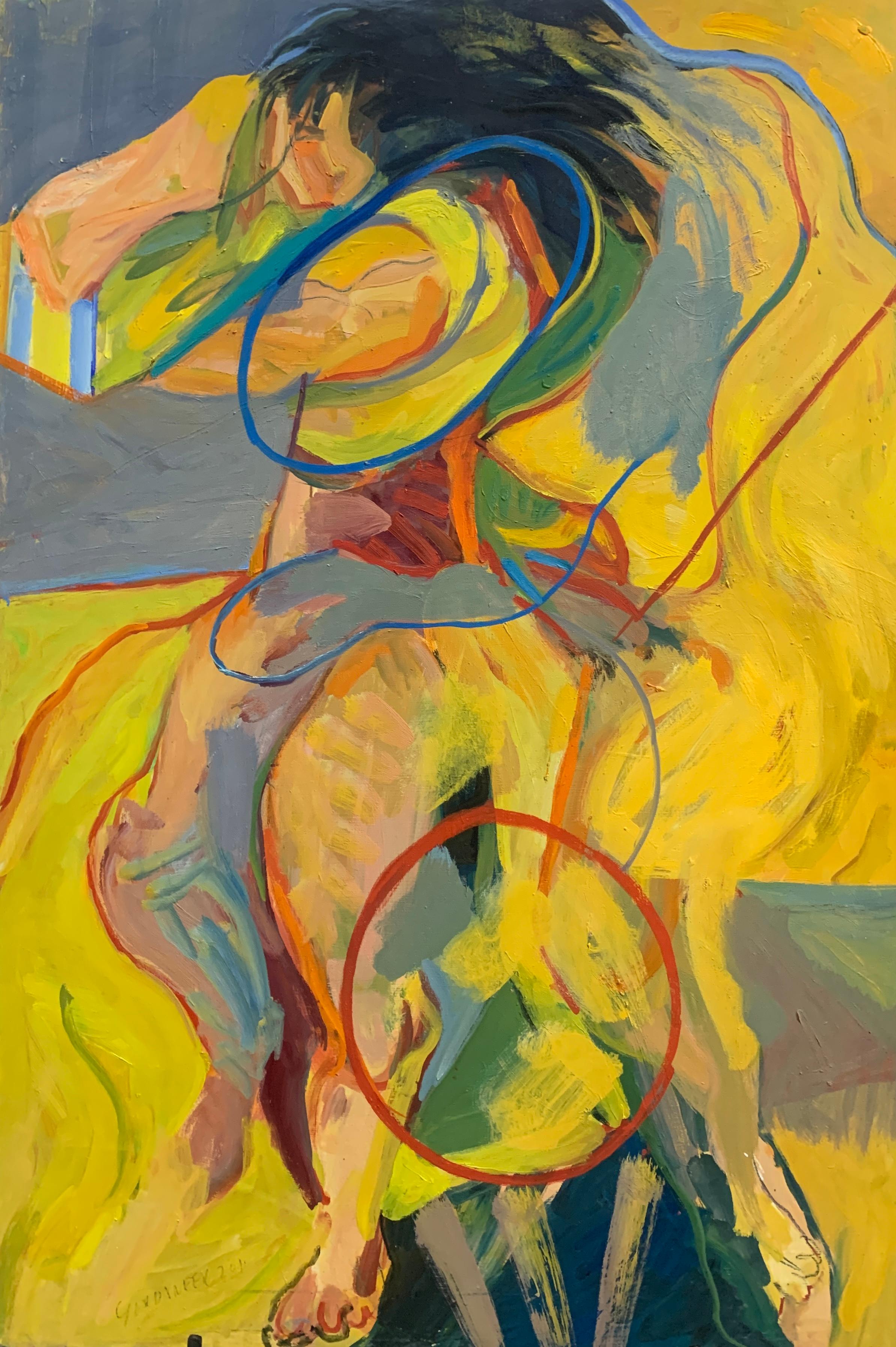 James Gordaneer Figurative Painting - Show (Original)
