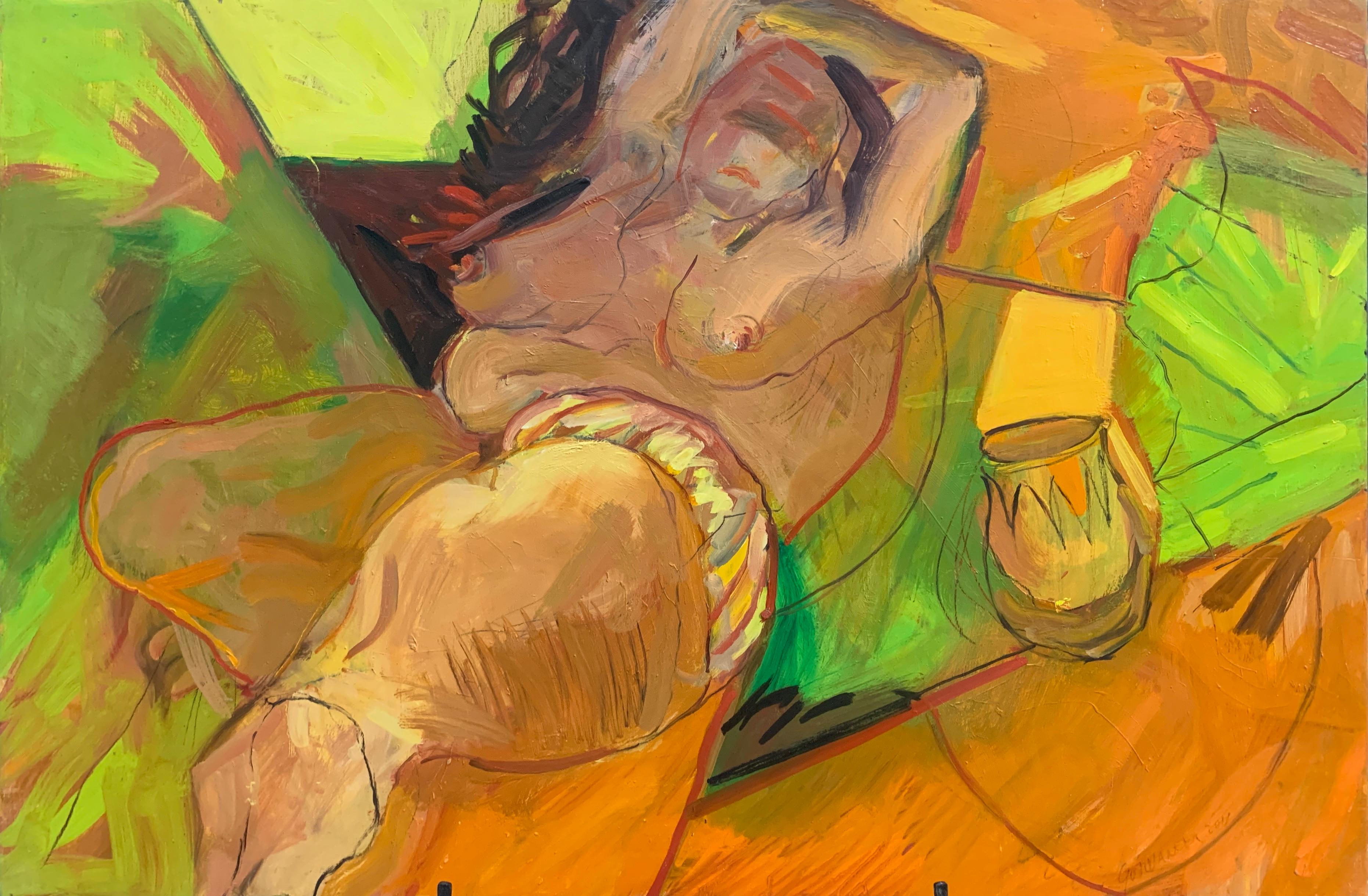 Nude Painting James Gordaneer - Soleil (original)
