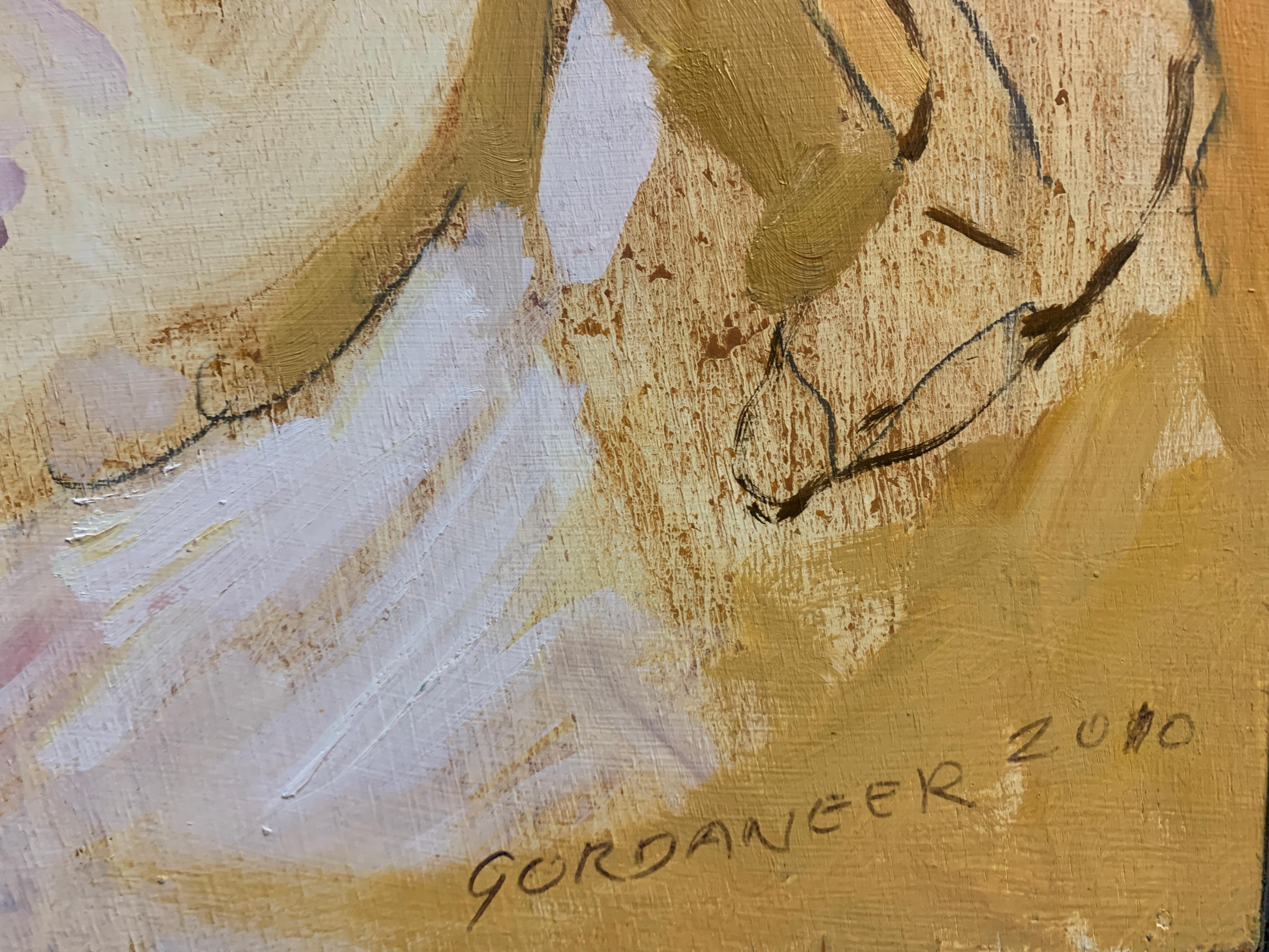 Mannschaftskampf (Original) – Painting von James Gordaneer