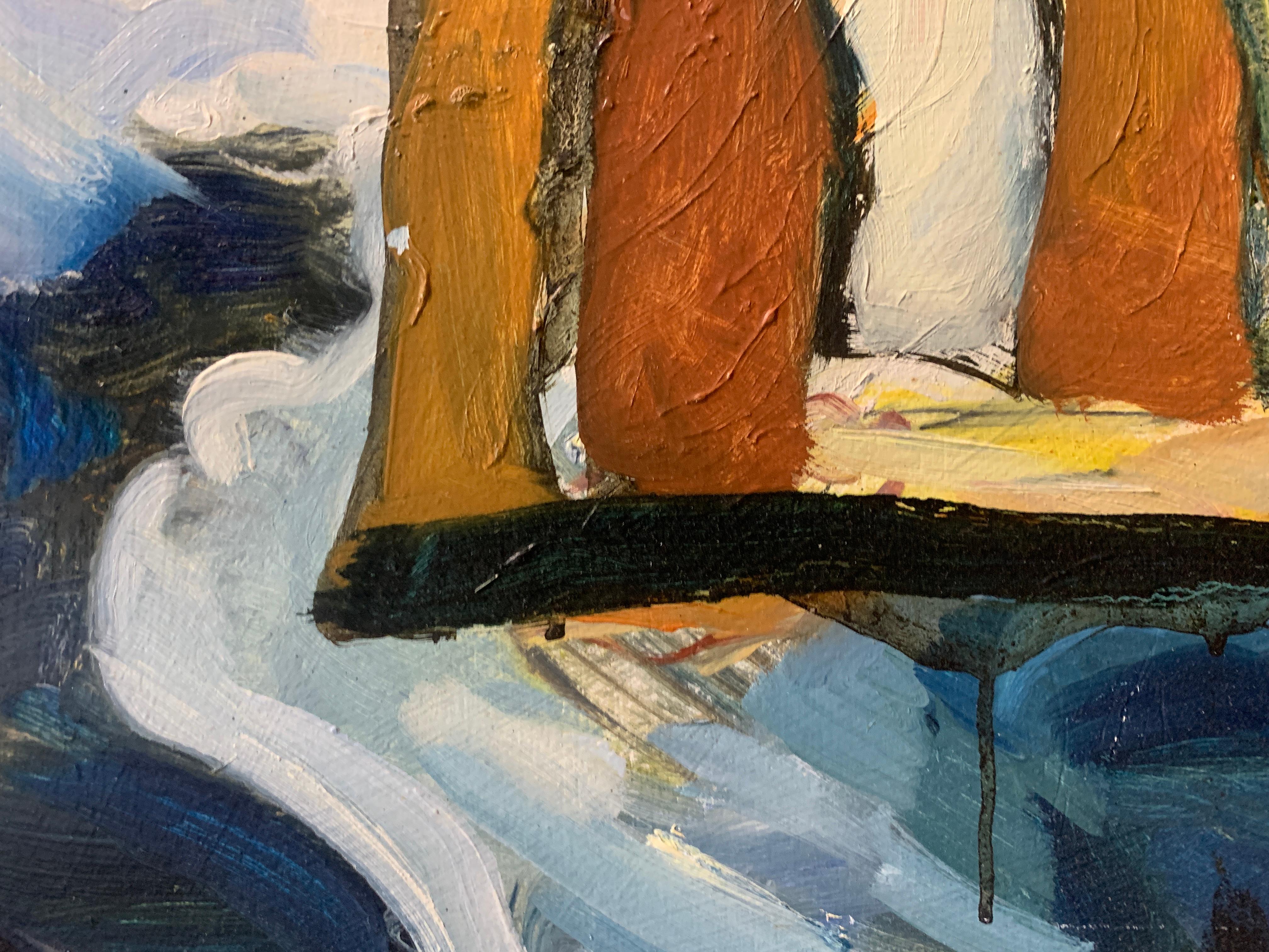 Turbolenza (Originale) - Painting di James Gordaneer