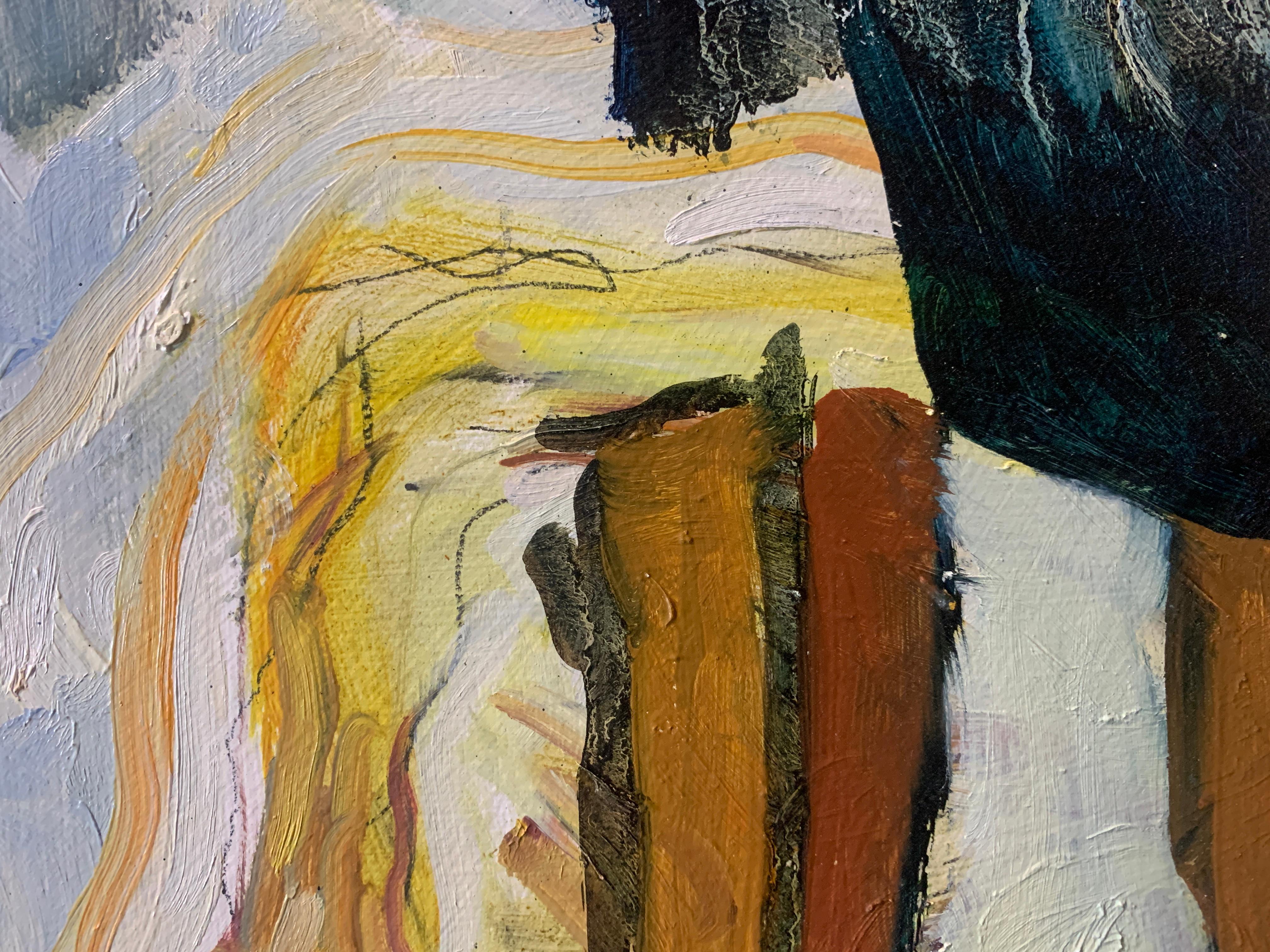 Turbolenza (Originale) - Abstract Painting Nero di James Gordaneer