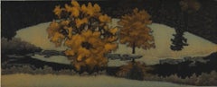 Black Water, mezzotint of the Maine coastline by James Groleau