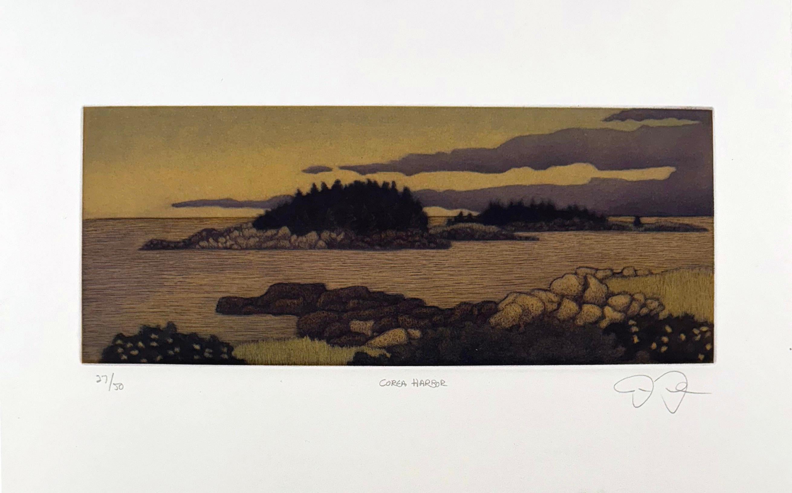 Corea Harbor - Contemporain Print par James Groleau