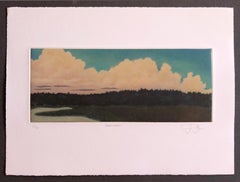 Grand Marsh, mezzotint by James Groleau of coastal Maine