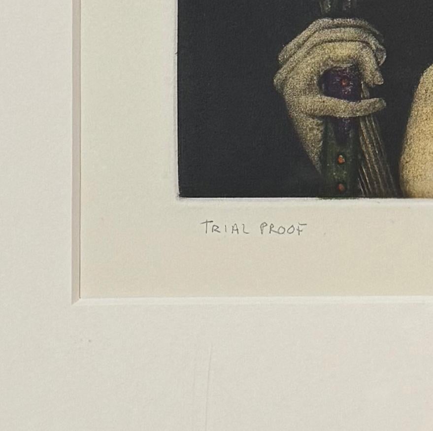 Militarismus, framed mezzotint from James Groleau's Flowers of Turbulence suite For Sale 2