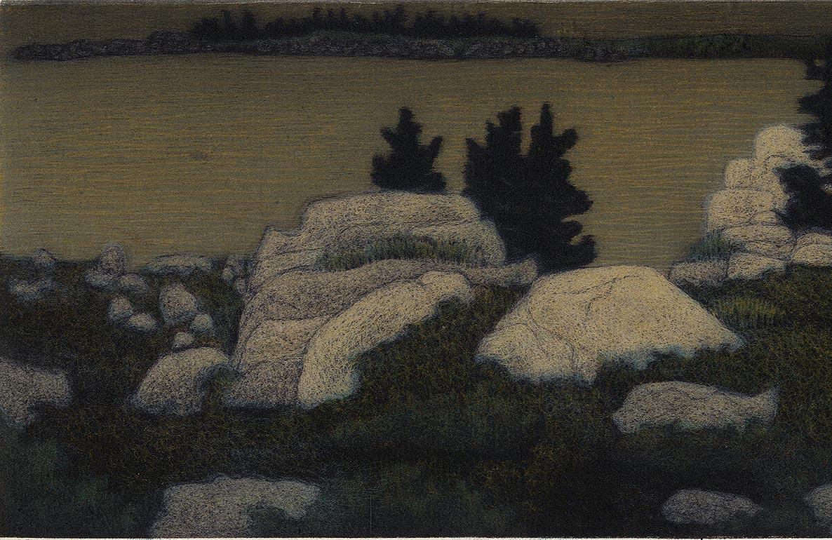 Night at Granite Bluff - Print by James Groleau