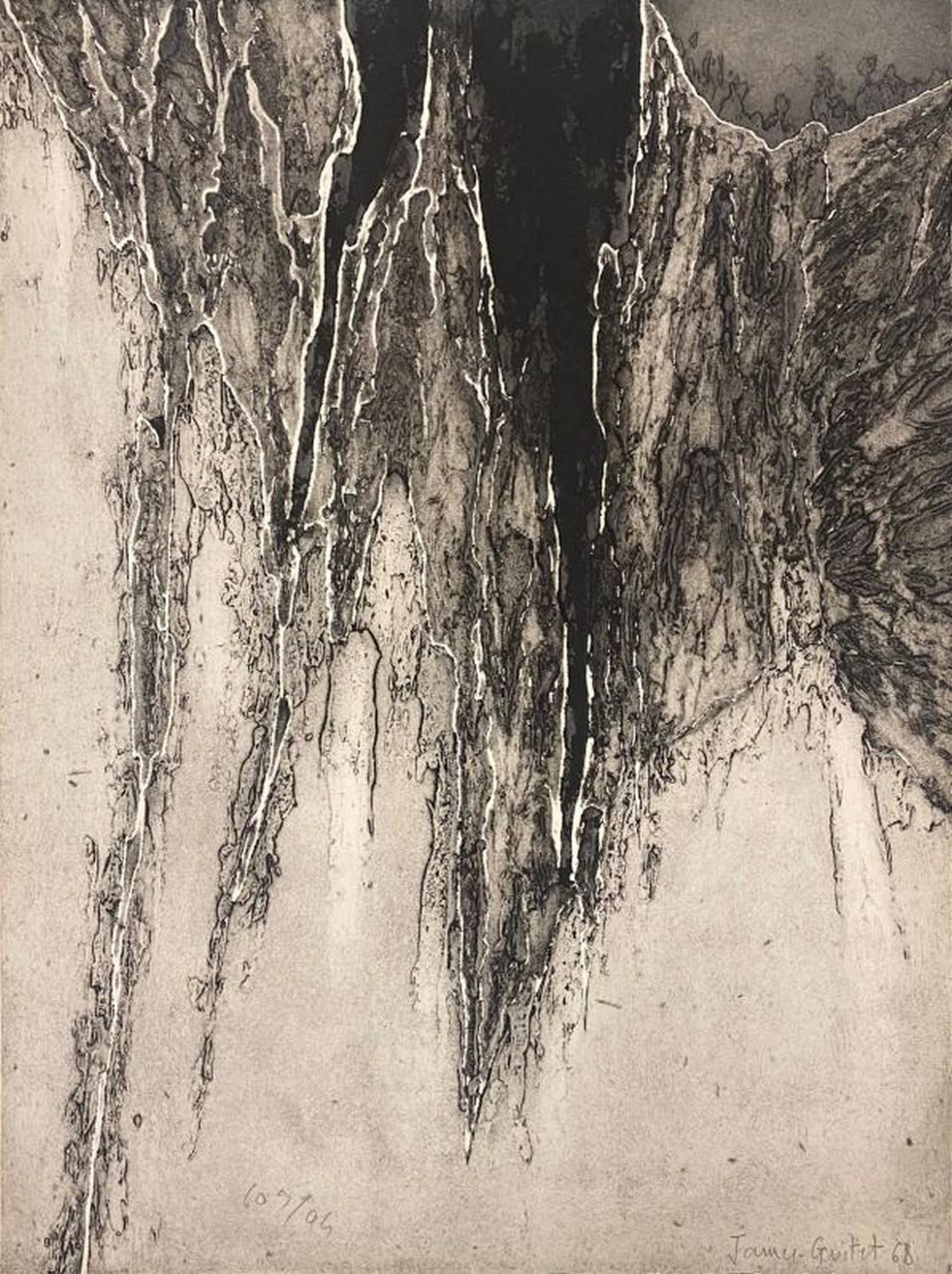 James Guitet Abstract Print – La peau des things