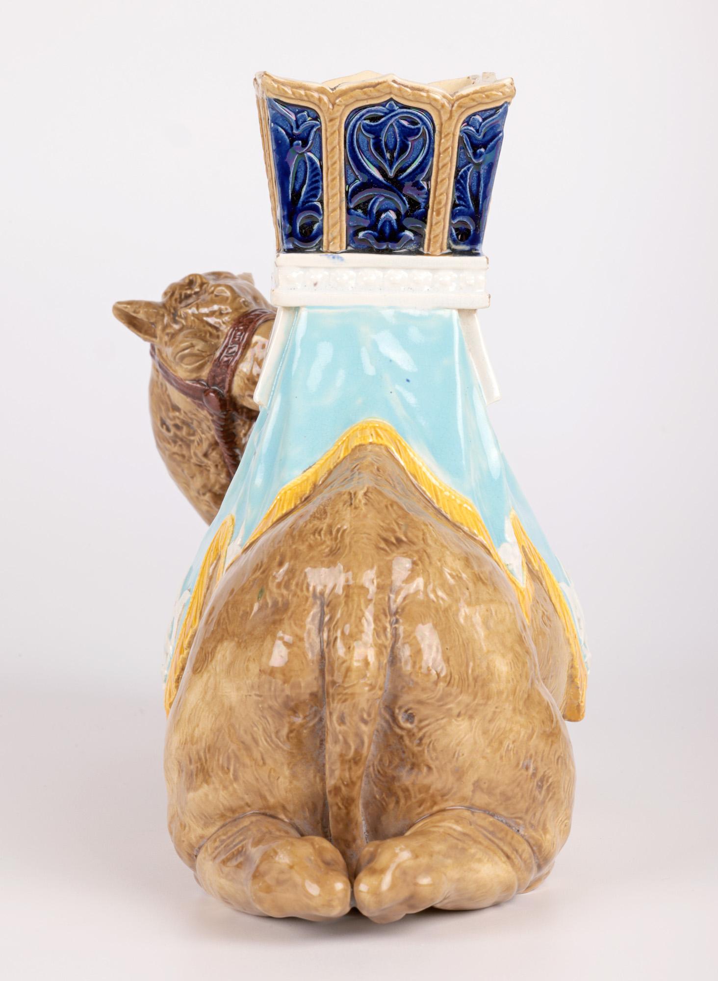 James Hadley Royal Worcester Rare Majolica Camel & Howdah en vente 5