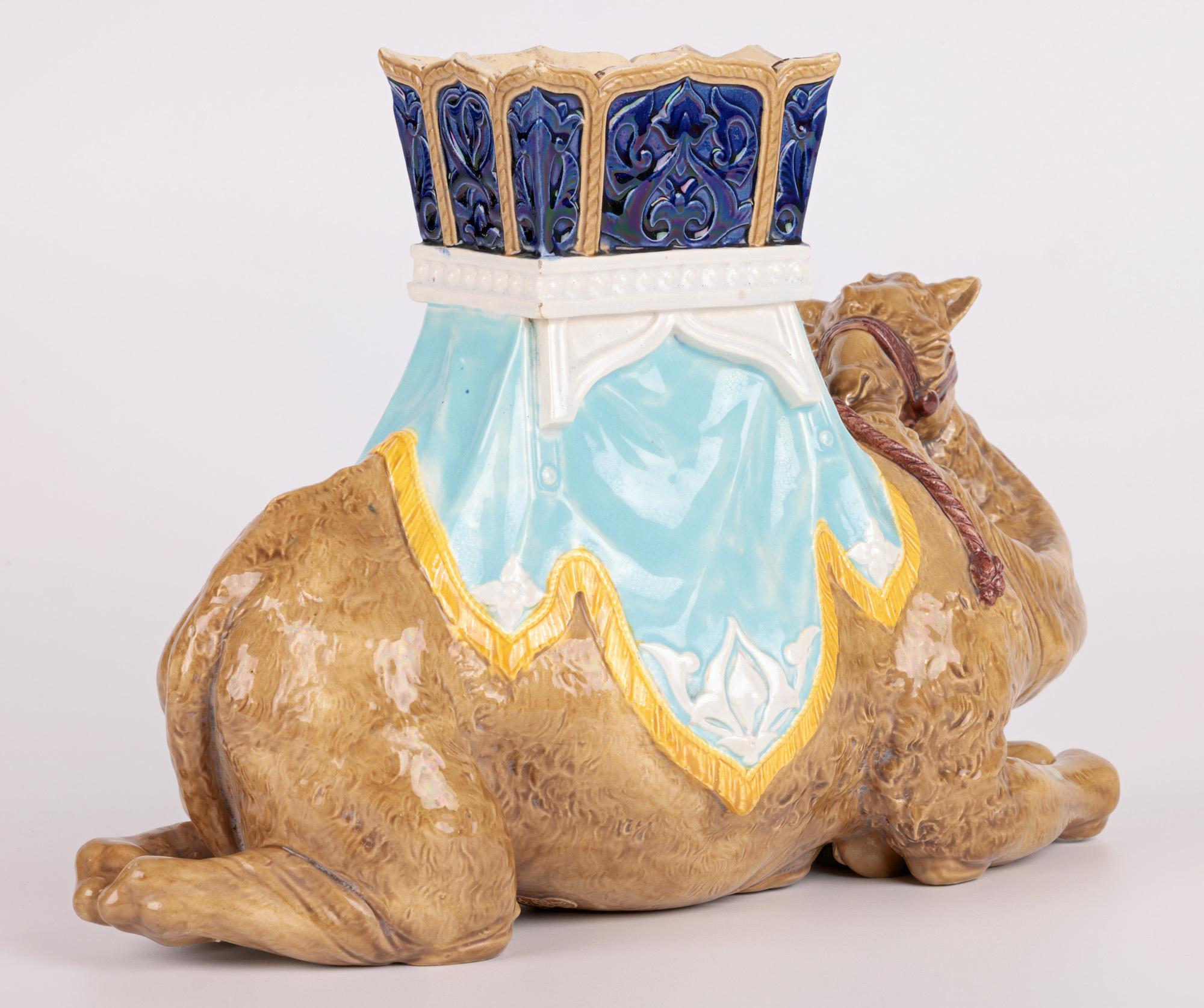 James Hadley Royal Worcester Rare Majolica Camel & Howdah For Sale 9
