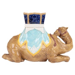 Used James Hadley Royal Worcester Rare Majolica Camel & Howdah