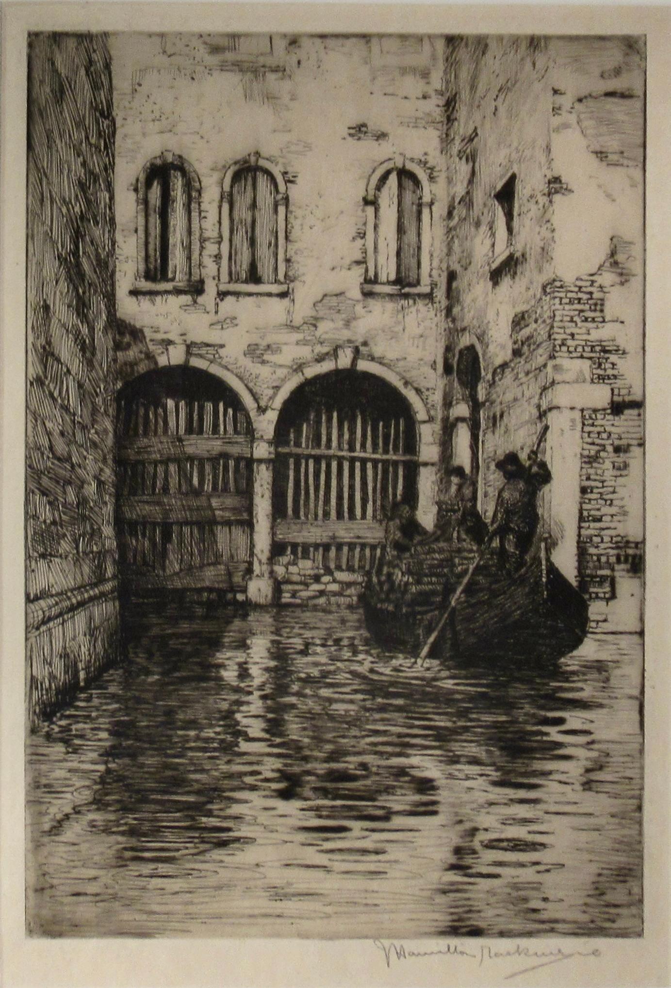 Venetian Scene with Arches - Print by James Hamilton Mackenzie