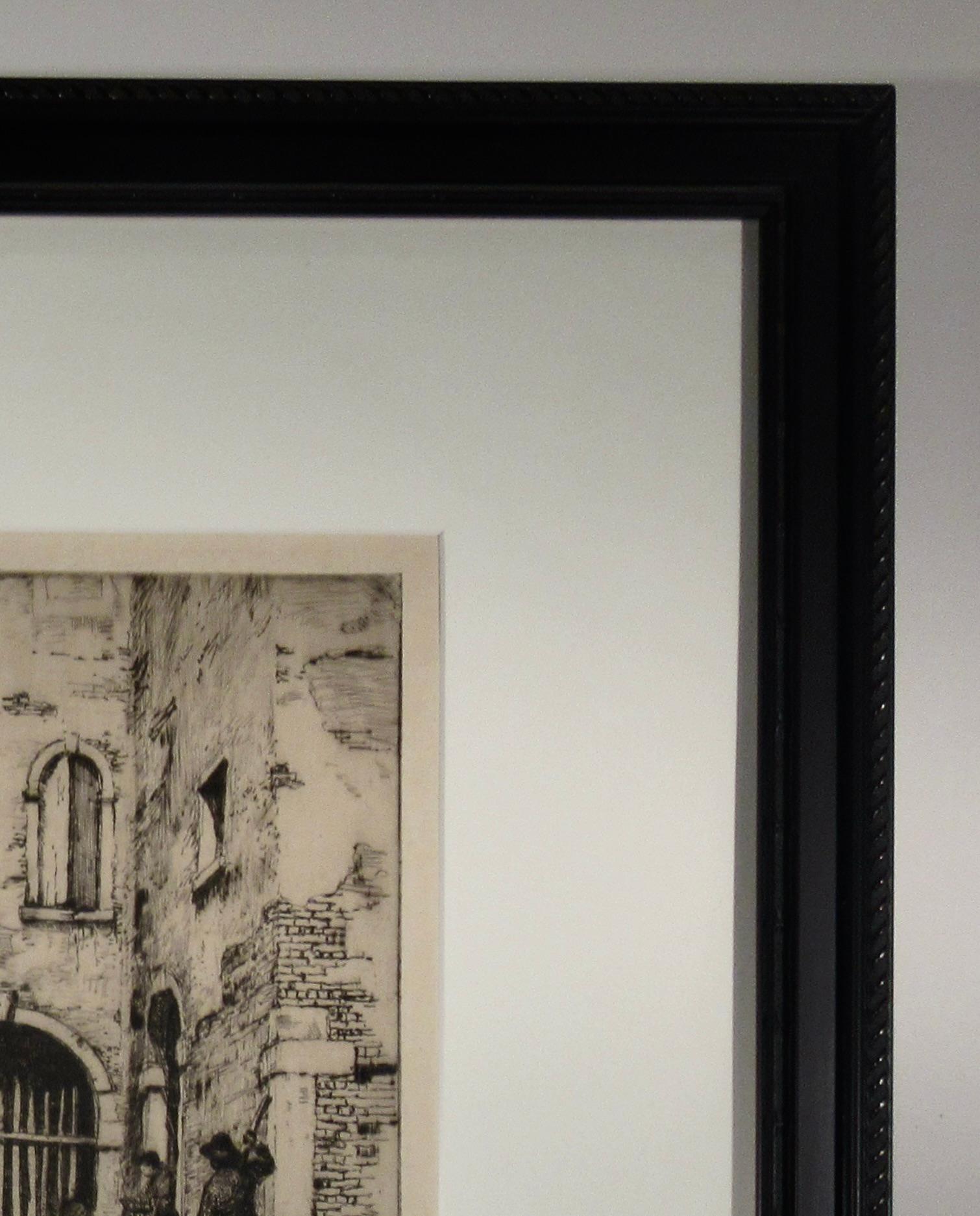 Venetian Scene with Arches For Sale 3