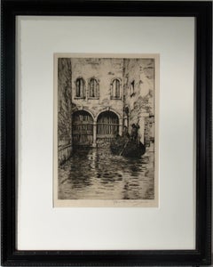 Antique Venetian Scene with Arches