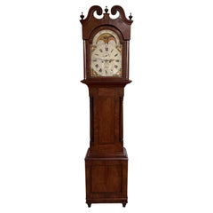 James Hansell Philadelphia Mahogany 8 Day Tall Clock with Moon Phase Dial