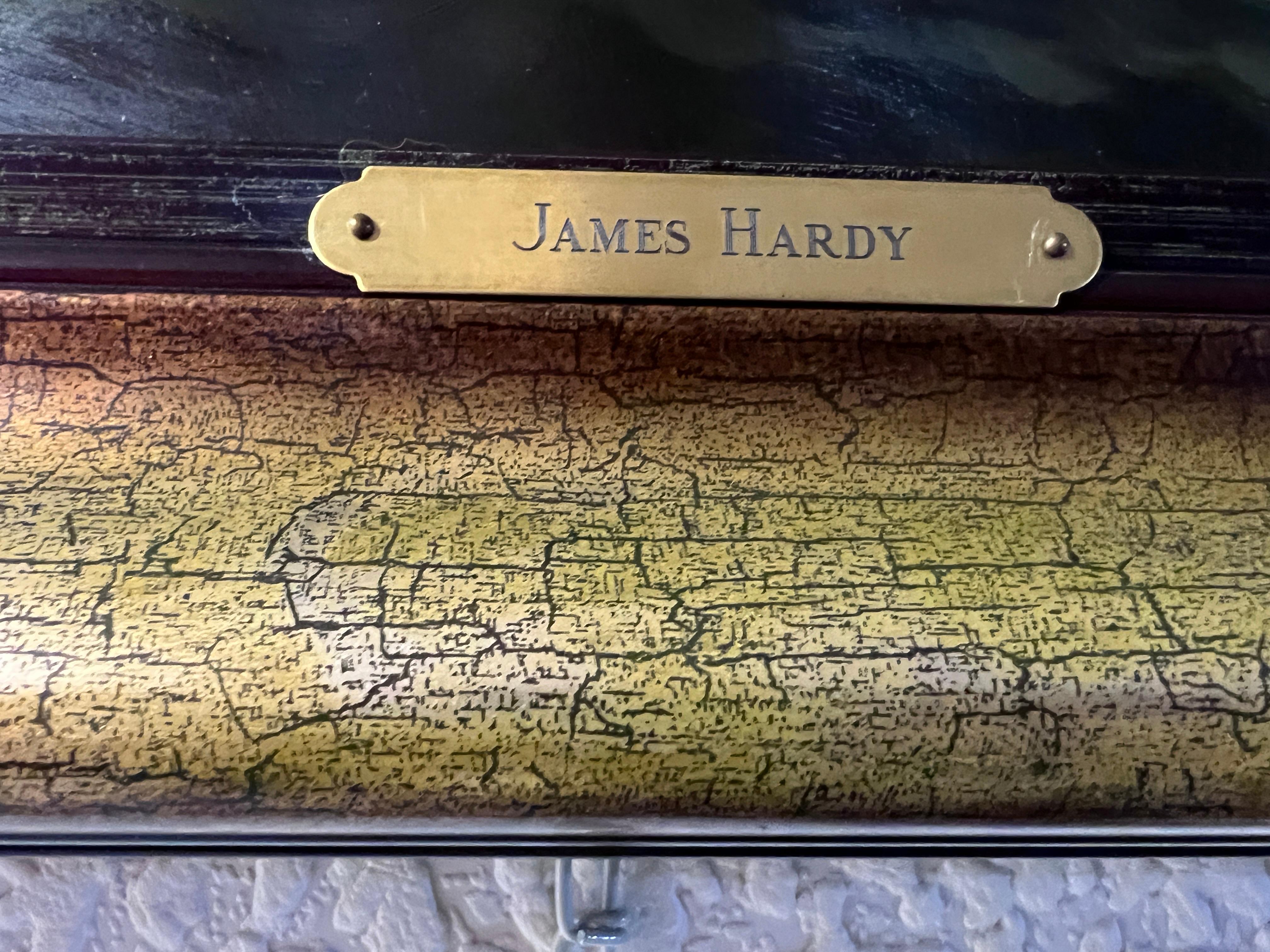 British Artist James Hardy III Original Vintage Oil Painting on board Seascape 8