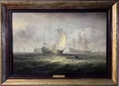 British Artist James Hardy III Original Retro Oil Painting on board Seascape