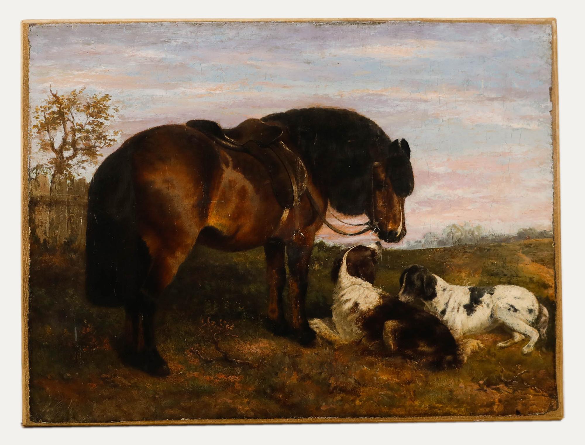 Circle of James Hardy Jnr. (1832-1889) - Oil, After a Day's Shooting - Painting by James Hardy Jr.