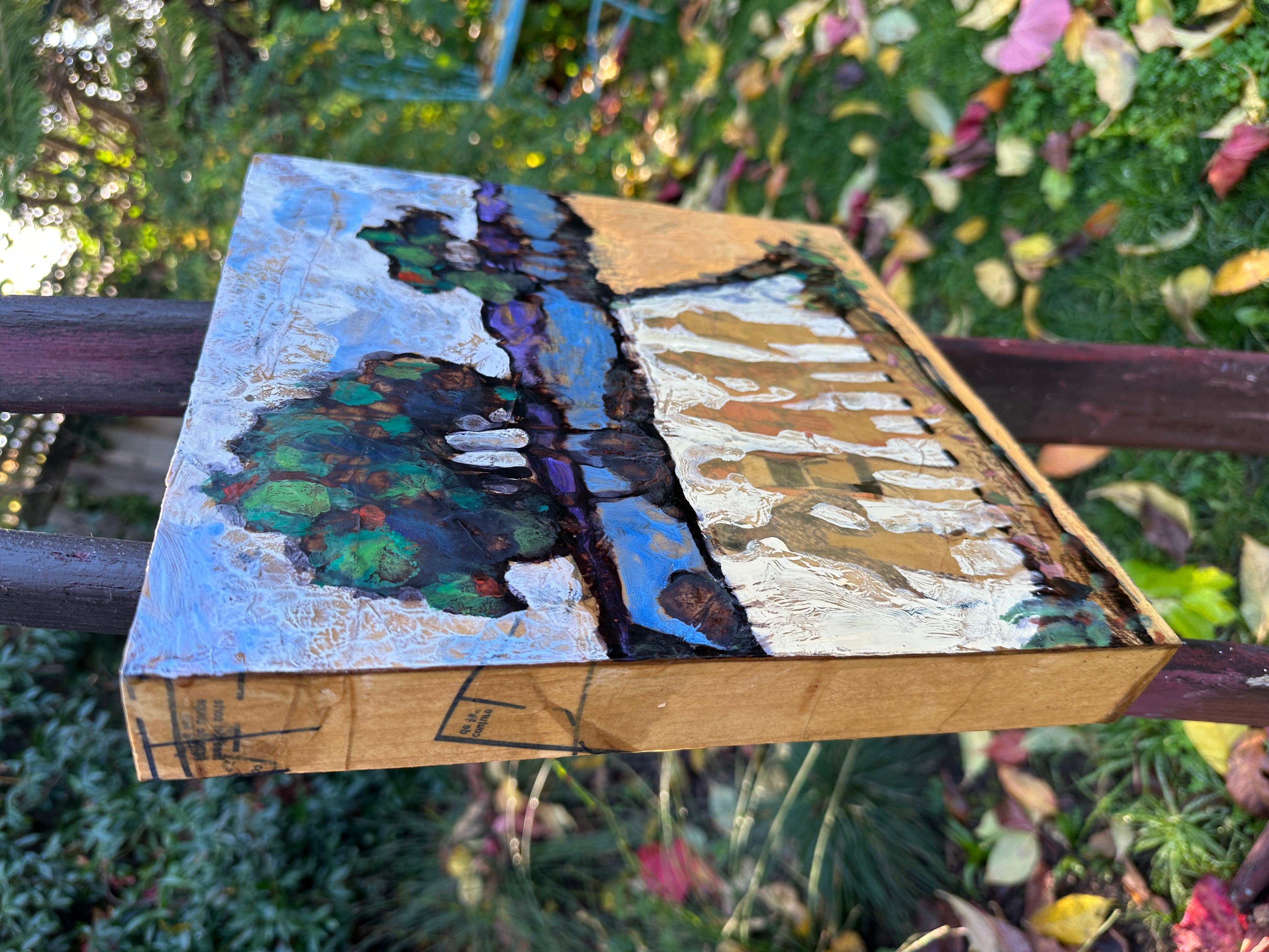 A Morning Walk, Originalgemälde (Zeitgenössisch), Mixed Media Art, von James Hartman