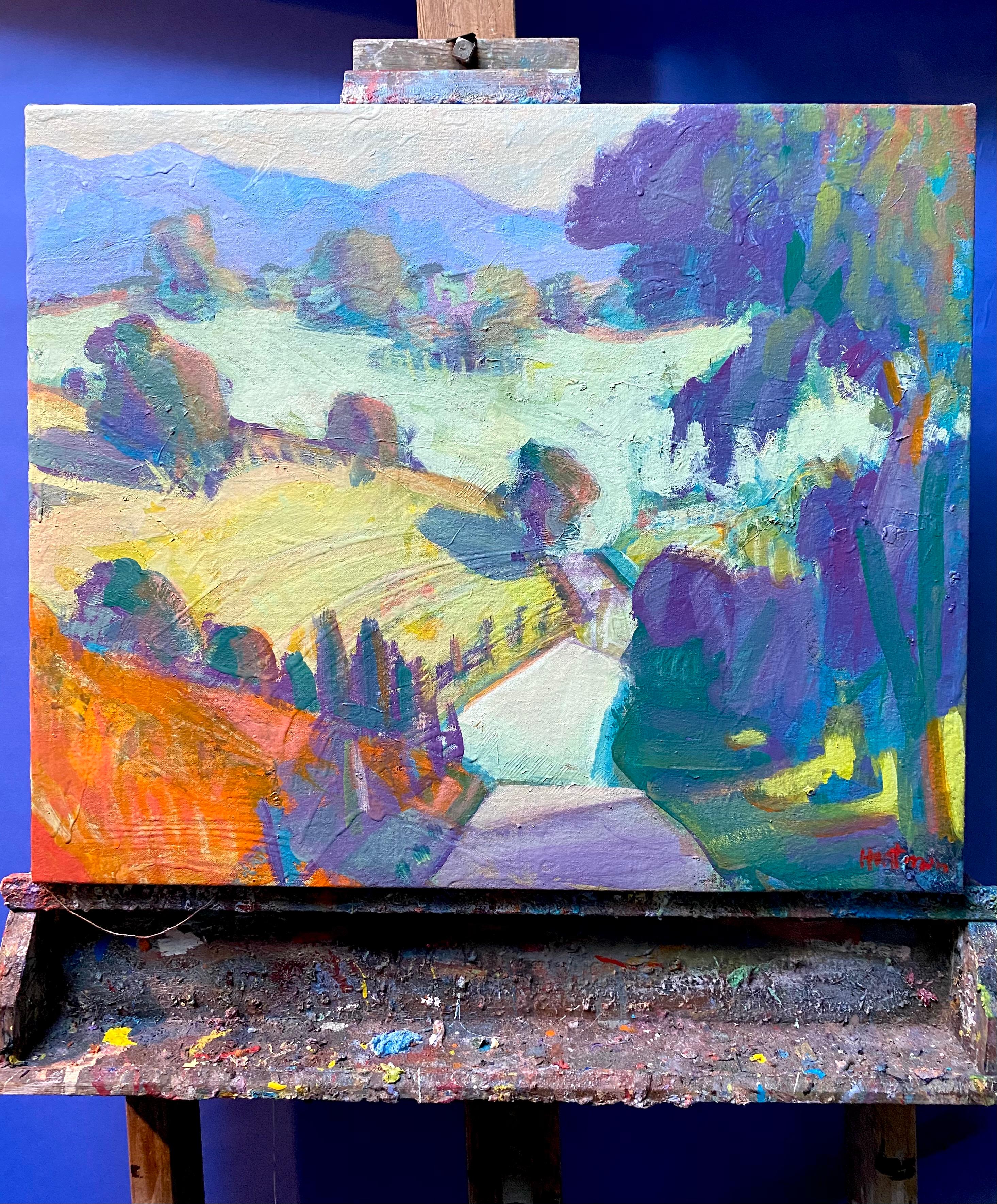 Peinture à l'huile - Couleurs de montagne - Contemporain Painting par James Hartman