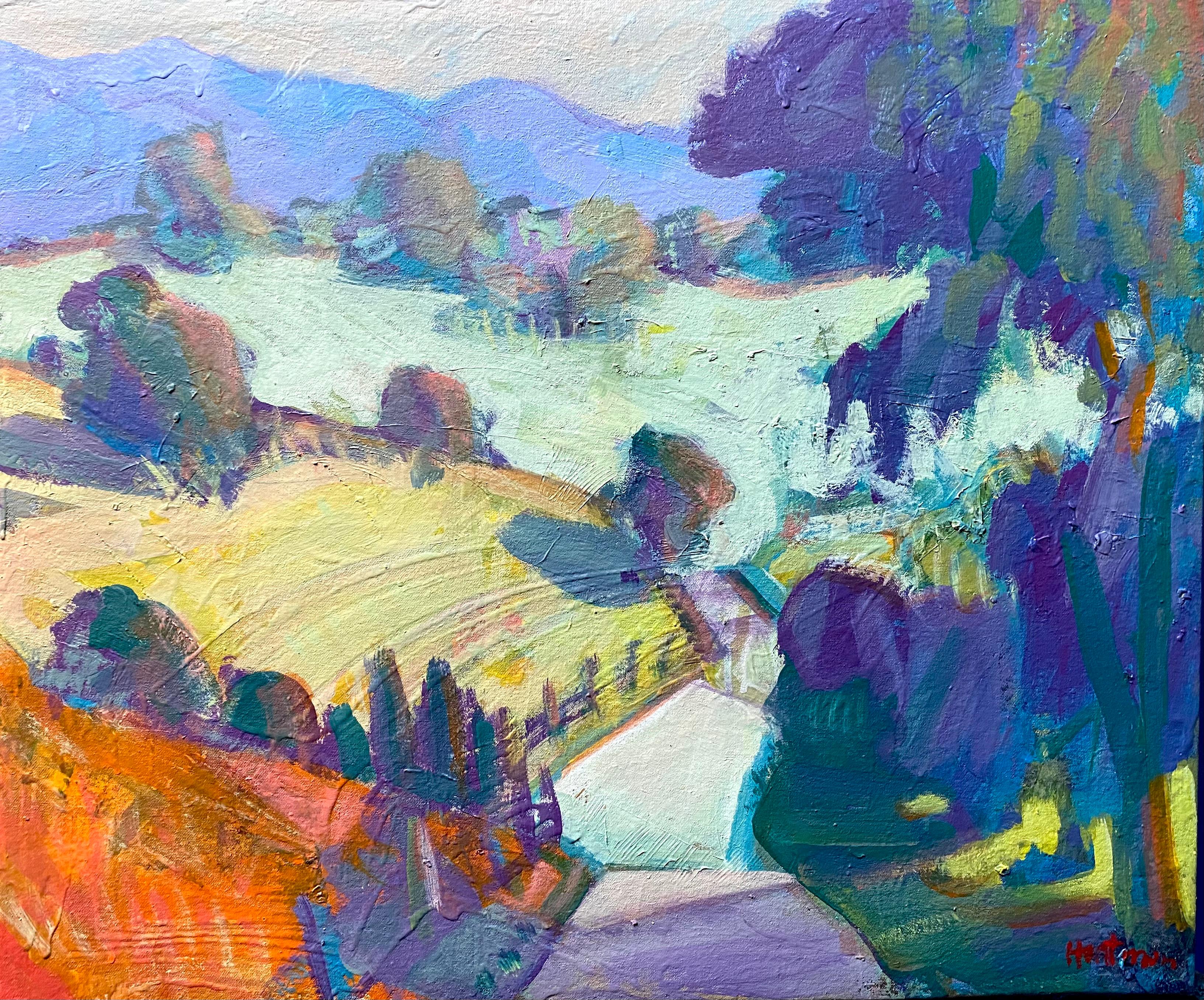 James Hartman Landscape Painting - Mountain Colors, Oil Painting