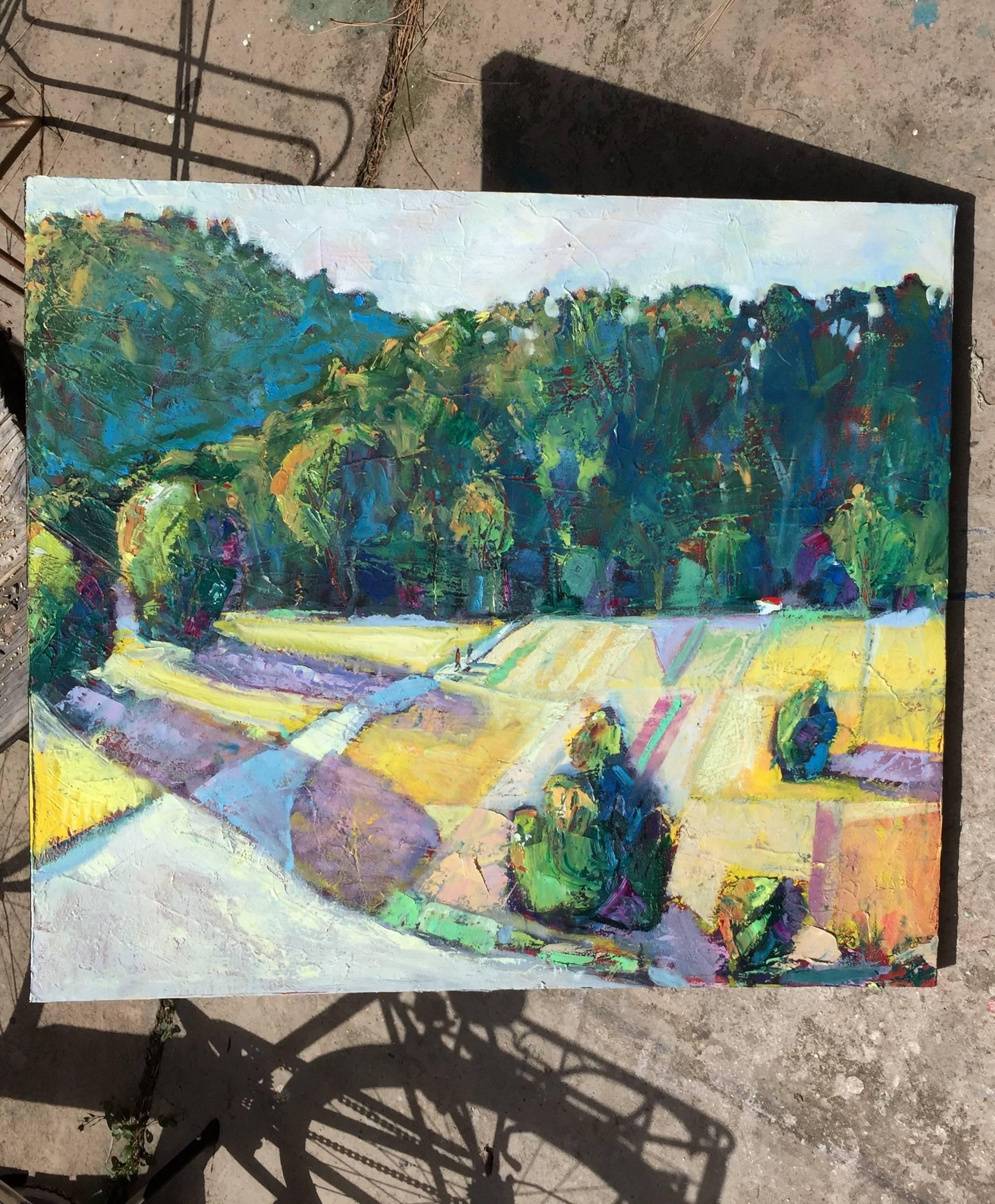 La strada per il Wood - Painting Impressionismo di James Hartman