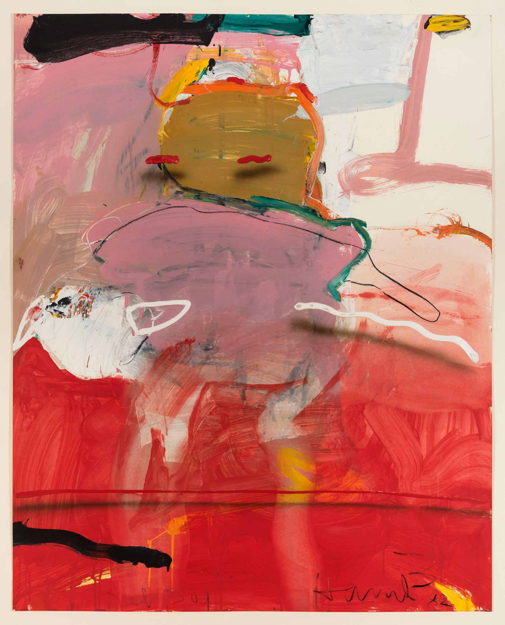 James Havard Abstract Painting - Red Dog