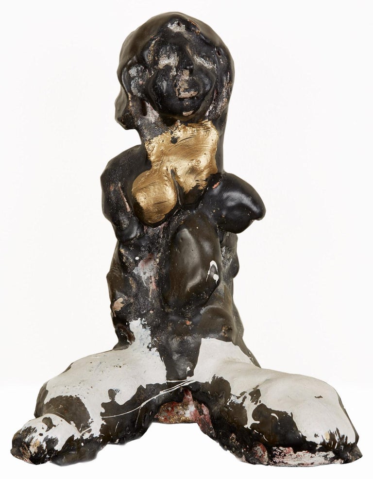 James Havard Figurative Sculpture - Seated Female Nude