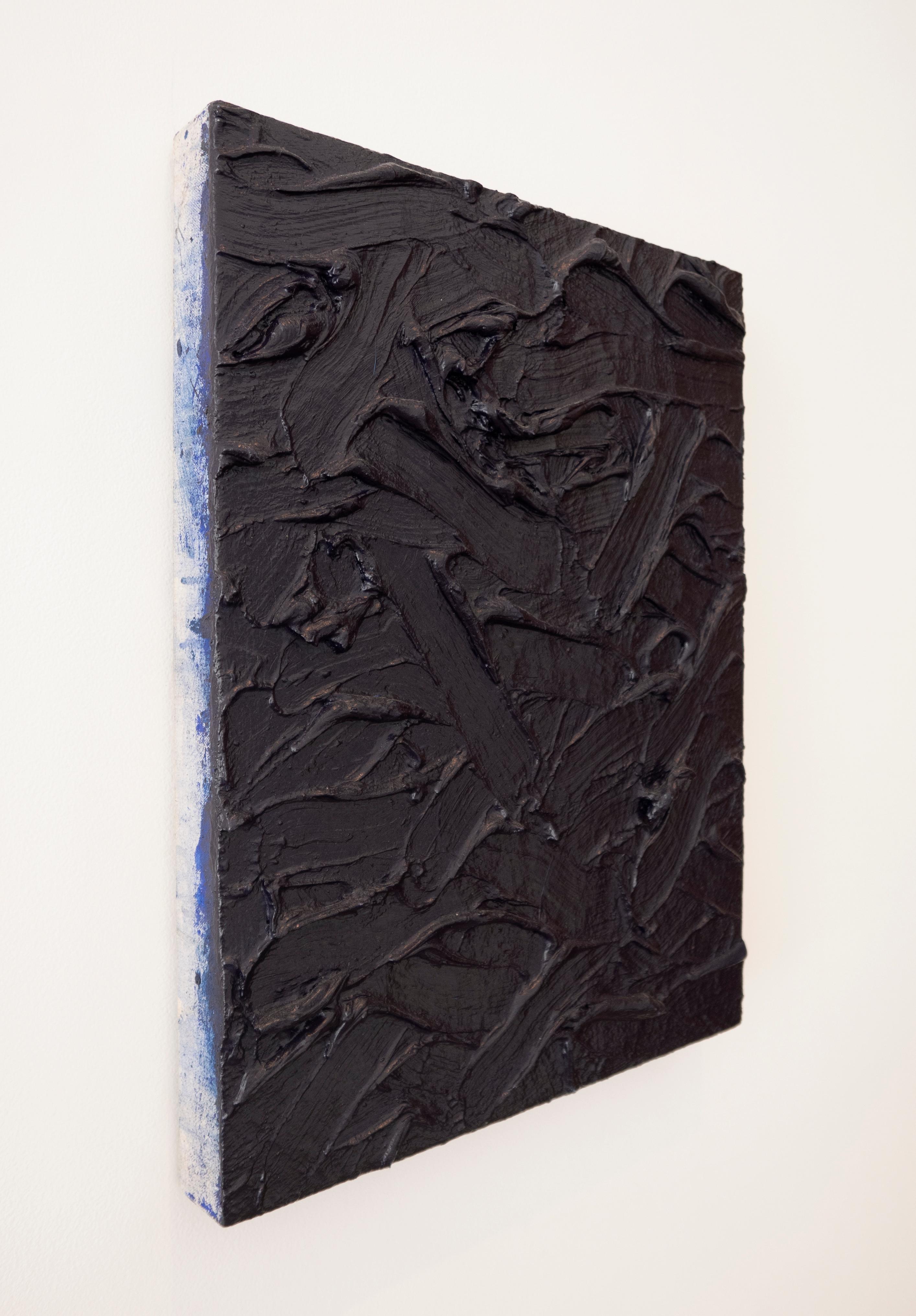 Abstract #4 - Black Abstract Painting by James Hayward