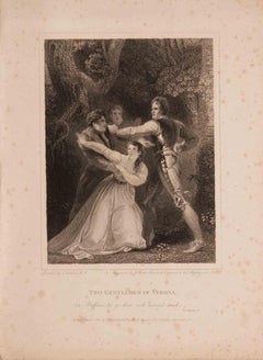 Two Gentleman of Verona - Etching by James Heath - 1803