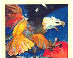 Poster americano d'epoca originale "The Ships Are Coming" con un'aquila.